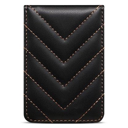 Adhesive Card Holder for Smart Phones Leather Card Bag with RFID Blocking, Kickstand