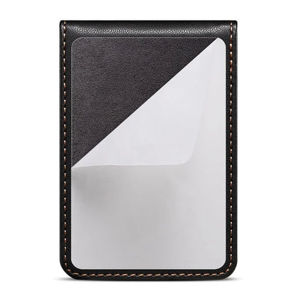 Adhesive Card Holder for Smart Phones Leather Card Bag with RFID Blocking, Kickstand