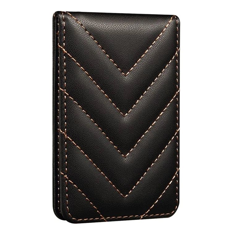 Adhesive Card Holder for Smart Phones Leather Card Bag with RFID Blocking, Kickstand