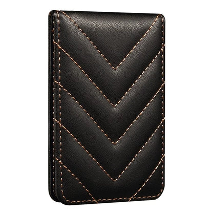 Adhesive Card Holder for Smart Phones Leather Card Bag with RFID Blocking, Kickstand