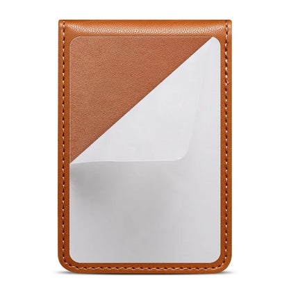 Adhesive Card Holder for Smart Phones Leather Card Bag with RFID Blocking, Kickstand