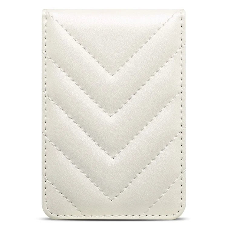 Adhesive Card Holder for Smart Phones Leather Card Bag with RFID Blocking, Kickstand