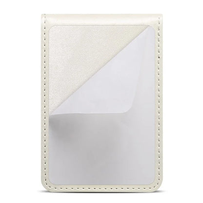 Adhesive Card Holder for Smart Phones Leather Card Bag with RFID Blocking, Kickstand