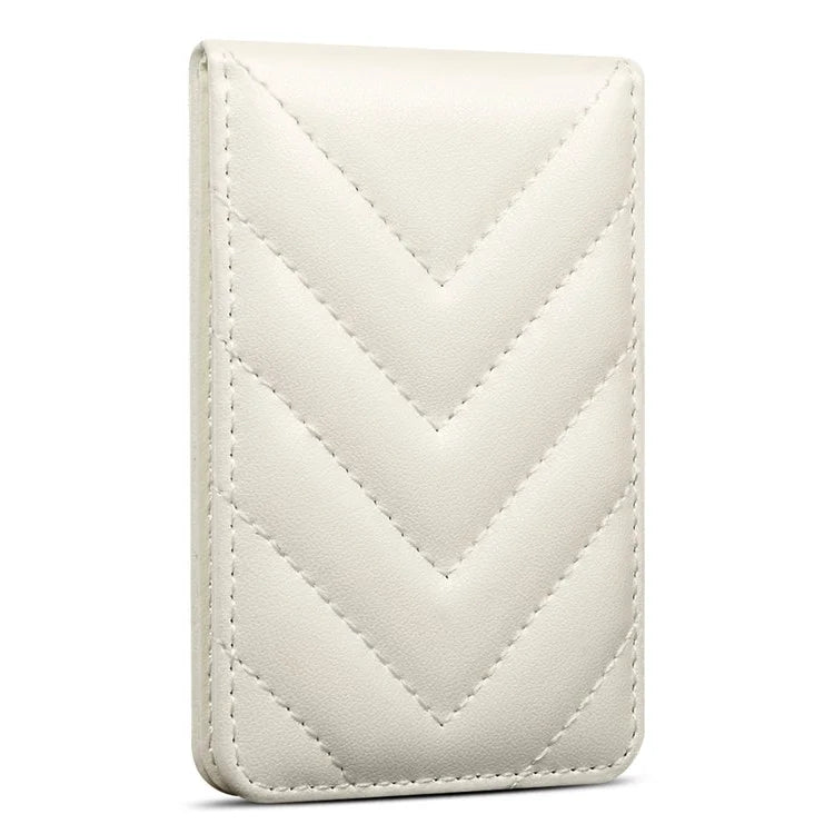 Adhesive Card Holder for Smart Phones Leather Card Bag with RFID Blocking, Kickstand