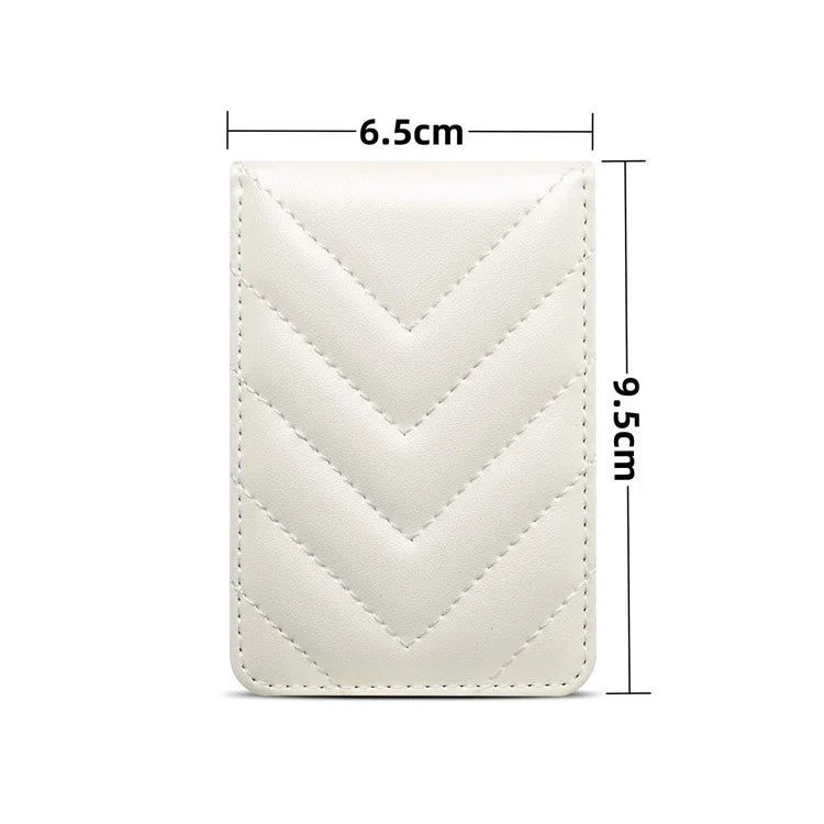 Adhesive Card Holder for Smart Phones Leather Card Bag with RFID Blocking, Kickstand