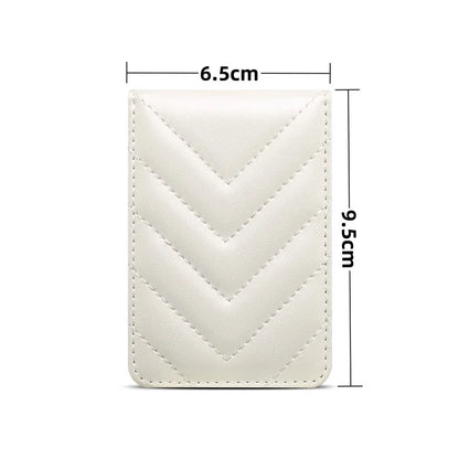 Adhesive Card Holder for Smart Phones Leather Card Bag with RFID Blocking, Kickstand