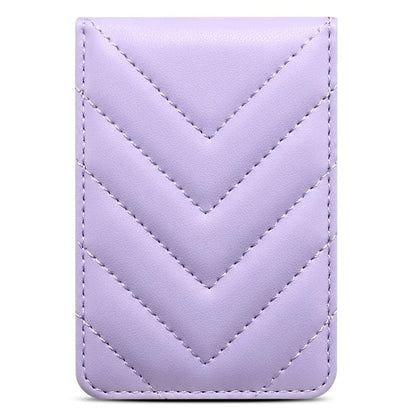 Adhesive Card Holder for Smart Phones Leather Card Bag with RFID Blocking, Kickstand