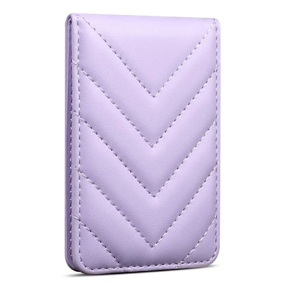 Adhesive Card Holder for Smart Phones Leather Card Bag with RFID Blocking, Kickstand