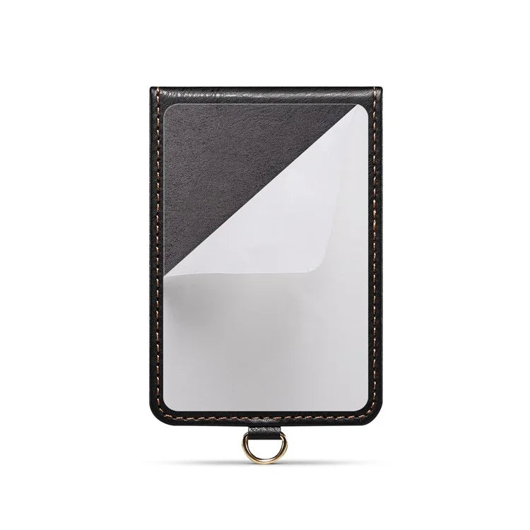 Adhesive Card Holder Kickstand RFID Blocking Credit Card Sleeves Sticker for Smartphones