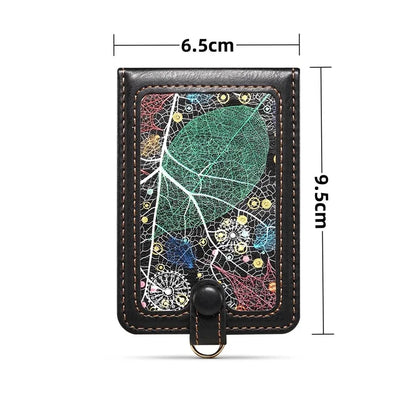Adhesive Card Holder Kickstand RFID Blocking Credit Card Sleeves Sticker for Smartphones
