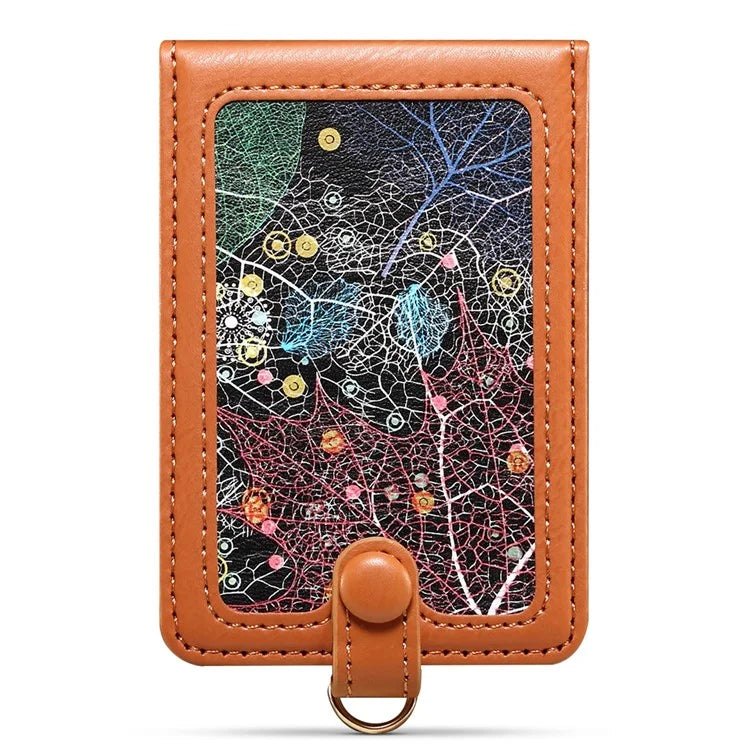 Adhesive Card Holder Kickstand RFID Blocking Credit Card Sleeves Sticker for Smartphones