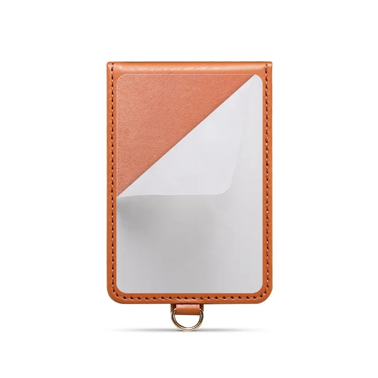 Adhesive Card Holder Kickstand RFID Blocking Credit Card Sleeves Sticker for Smartphones
