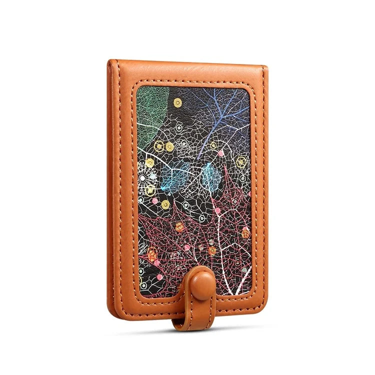 Adhesive Card Holder Kickstand RFID Blocking Credit Card Sleeves Sticker for Smartphones