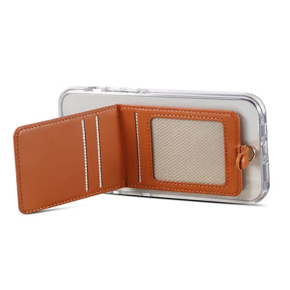 Adhesive Card Holder Kickstand RFID Blocking Credit Card Sleeves Sticker for Smartphones