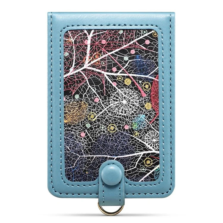 Adhesive Card Holder Kickstand RFID Blocking Credit Card Sleeves Sticker for Smartphones