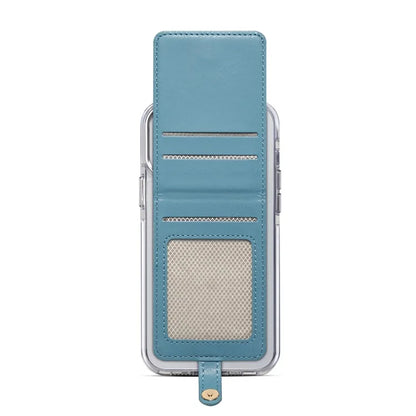 Adhesive Card Holder Kickstand RFID Blocking Credit Card Sleeves Sticker for Smartphones