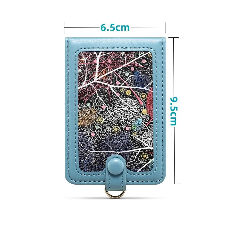 Adhesive Card Holder Kickstand RFID Blocking Credit Card Sleeves Sticker for Smartphones