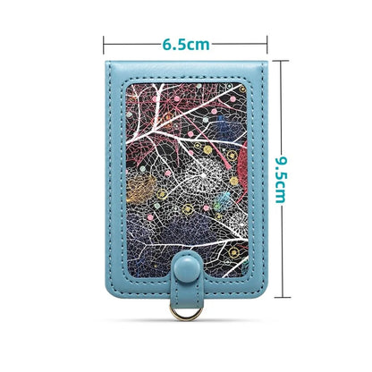 Adhesive Card Holder Kickstand RFID Blocking Credit Card Sleeves Sticker for Smartphones
