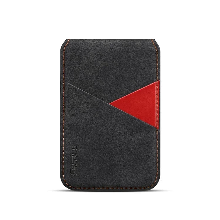 ESEBLE Magnetic Card Holder Compatible with MagSafe RFID Blocking Phone Leather Wallet Kickstand