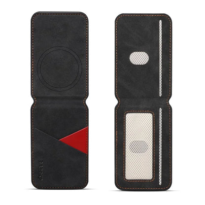 ESEBLE Magnetic Card Holder Compatible with MagSafe RFID Blocking Phone Leather Wallet Kickstand