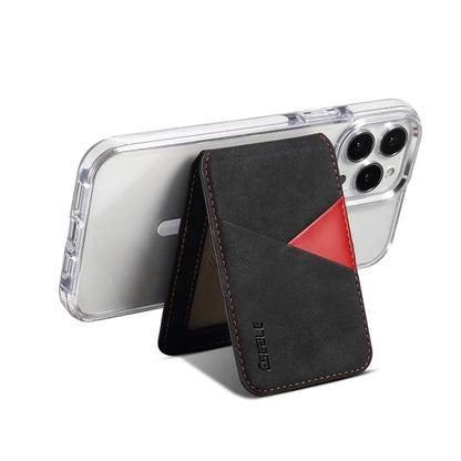 ESEBLE Magnetic Card Holder Compatible with MagSafe RFID Blocking Phone Leather Wallet Kickstand
