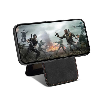 ESEBLE Magnetic Card Holder Compatible with MagSafe RFID Blocking Phone Leather Wallet Kickstand