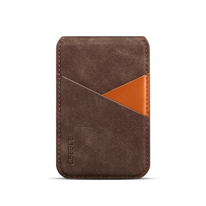 ESEBLE Magnetic Card Holder Compatible with MagSafe RFID Blocking Phone Leather Wallet Kickstand