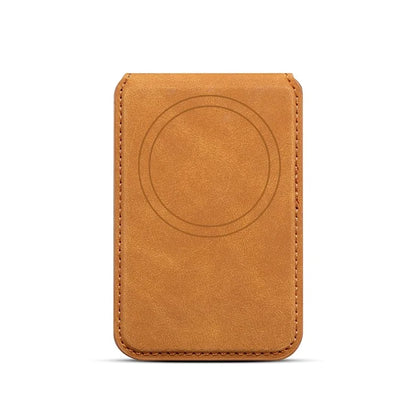 ESEBLE Magnetic Card Holder Compatible with MagSafe RFID Blocking Phone Leather Wallet Kickstand