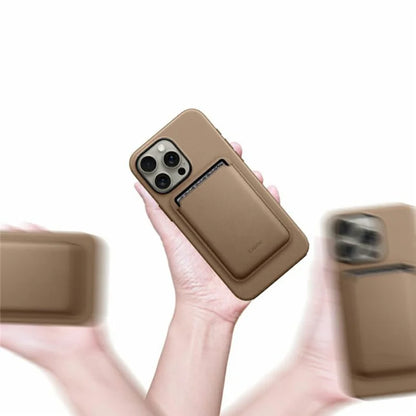 KZDOO Mag Elite Wallet Magnetic Card Holder Compatible with MagSafe Cell Phone Leather Wallet