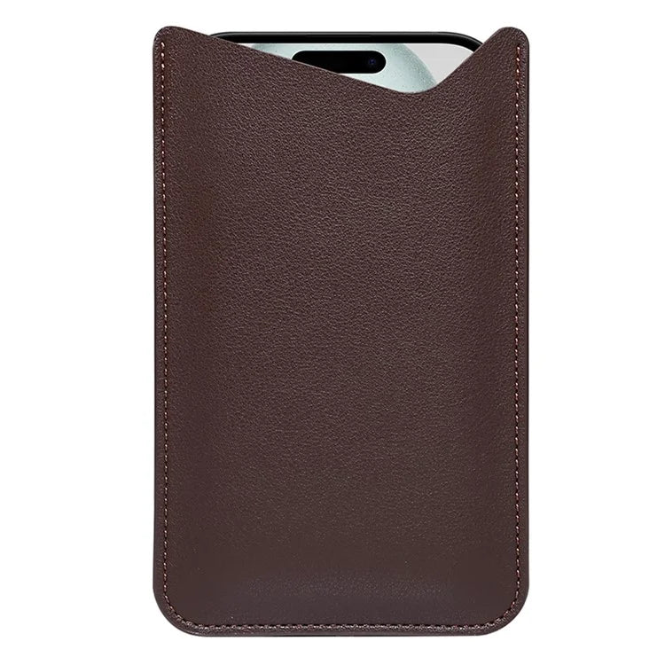 Portable Phone Bag for 6.7-6.9" Cell Phone Case Microfiber Leather Slim Phone Pouch, Size L