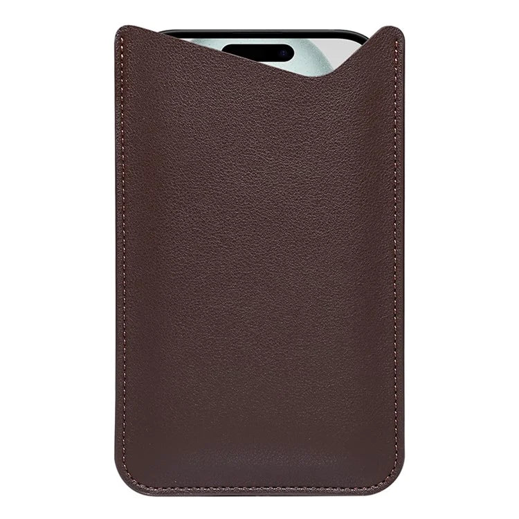 Slim Phone Case for 4.8" / 5.8" / 6.1" Mobile Phone Bag Microfiber Leather Phone Pouch, Size S