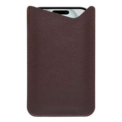 Slim Phone Case for 4.8" / 5.8" / 6.1" Mobile Phone Bag Microfiber Leather Phone Pouch, Size S