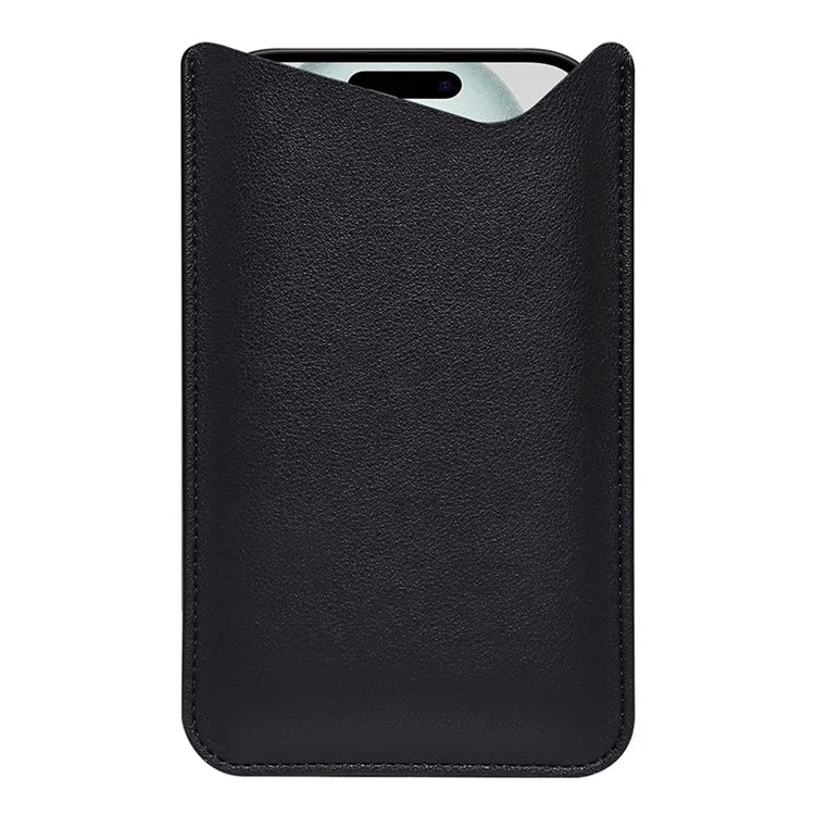 Slim Phone Case for 4.8" / 5.8" / 6.1" Mobile Phone Bag Microfiber Leather Phone Pouch, Size S