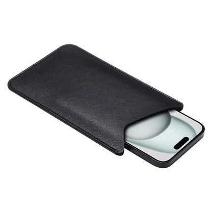 Slim Phone Case for 4.8" / 5.8" / 6.1" Mobile Phone Bag Microfiber Leather Phone Pouch, Size S