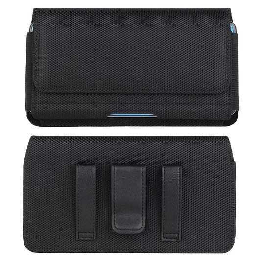 16 x 8.8 x 2cm PU Leather Waist Bag for 6.1 inch Cell Phone Magnetic Closure Phone Belt Pouch