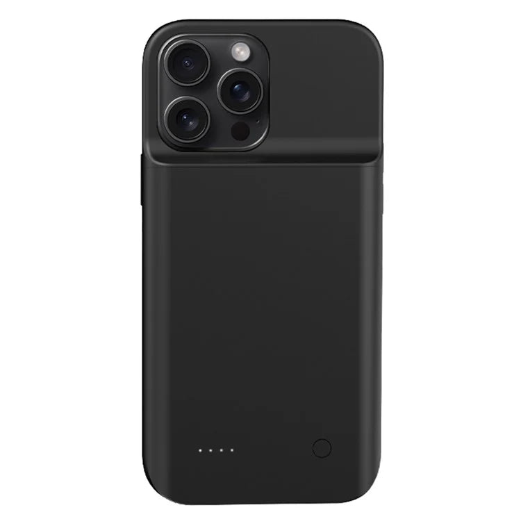 For iPhone 15 Pro Battery Case 6800mAh Soft Edge Rechargeable Charger Case Battery Pack
