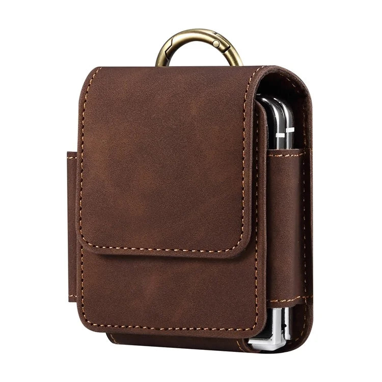 For Samsung Galaxy Z Flip5 5G / Huawei P50 Pocket / Oppo Find N2 Flip 5G Case Waist Pack Folding Phone Holster