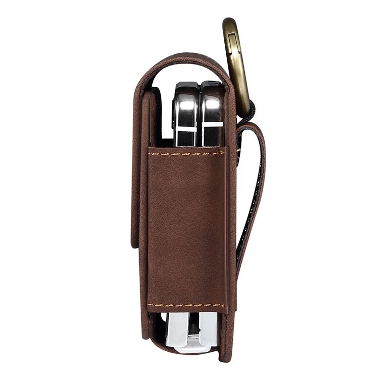 For Samsung Galaxy Z Flip5 5G / Huawei P50 Pocket / Oppo Find N2 Flip 5G Case Waist Pack Folding Phone Holster