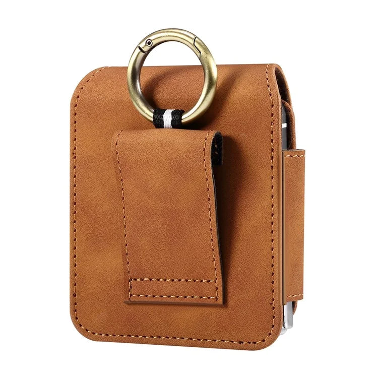 For Samsung Galaxy Z Flip5 5G / Huawei P50 Pocket / Oppo Find N2 Flip 5G Case Waist Pack Folding Phone Holster