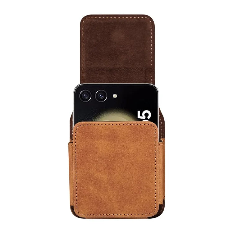 For Samsung Galaxy Z Flip5 5G / Huawei P50 Pocket / Oppo Find N2 Flip 5G Case Waist Pack Folding Phone Holster