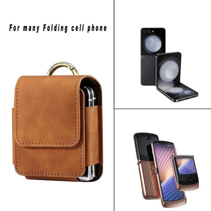 For Samsung Galaxy Z Flip5 5G / Huawei P50 Pocket / Oppo Find N2 Flip 5G Case Waist Pack Folding Phone Holster