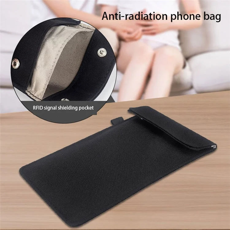 CL302 Oxford Cloth Signal Blocking Long Pouch RFID Blocker Phone Bag