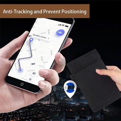 CL302 Oxford Cloth Signal Blocking Long Pouch RFID Blocker Phone Bag