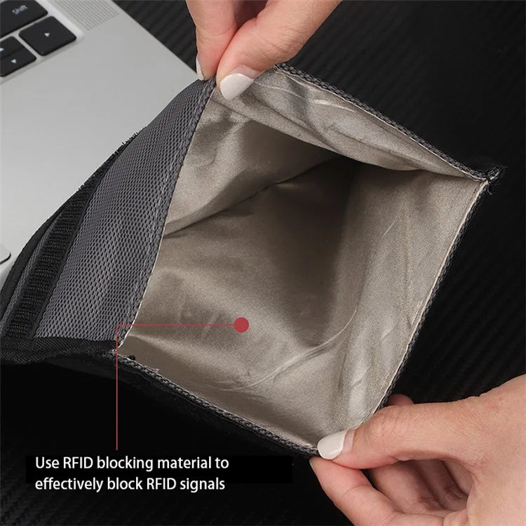CL277 Signal RFID Blocking Phone Bag Oxford Cloth Car Keys Cards Security Case