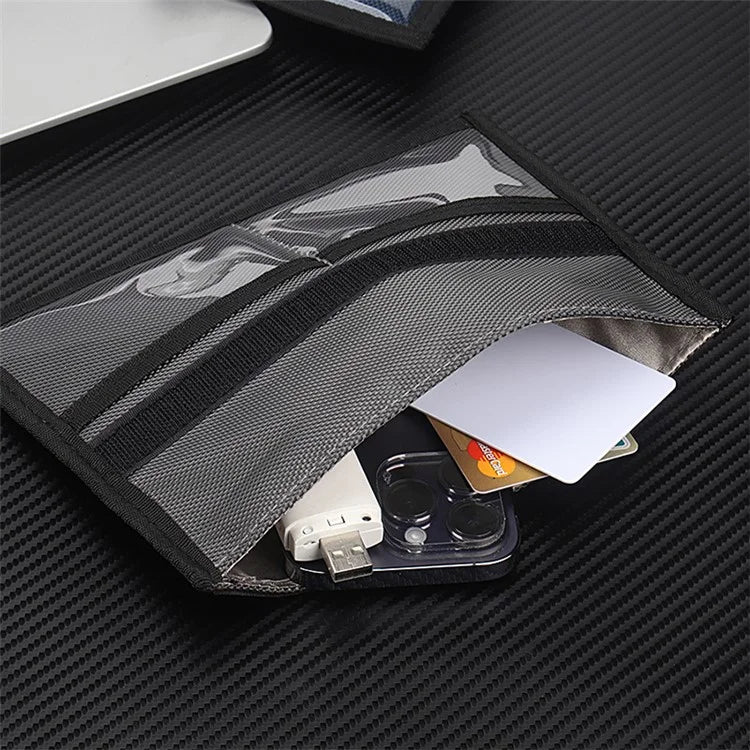 CL277 Signal RFID Blocking Phone Bag Oxford Cloth Car Keys Cards Security Case