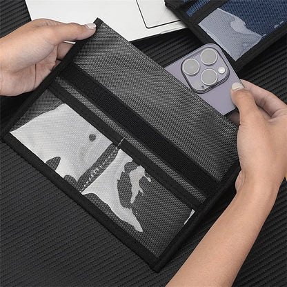 CL277 Signal RFID Blocking Phone Bag Oxford Cloth Car Keys Cards Security Case