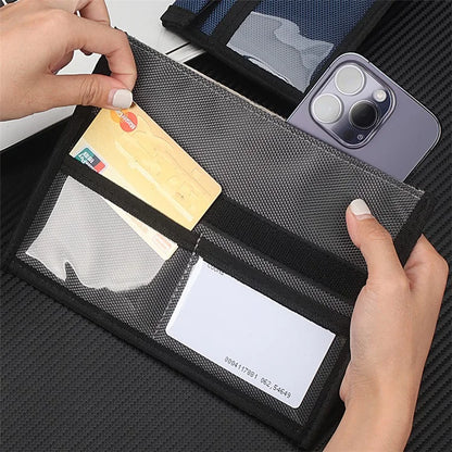 CL277 Signal RFID Blocking Phone Bag Oxford Cloth Car Keys Cards Security Case