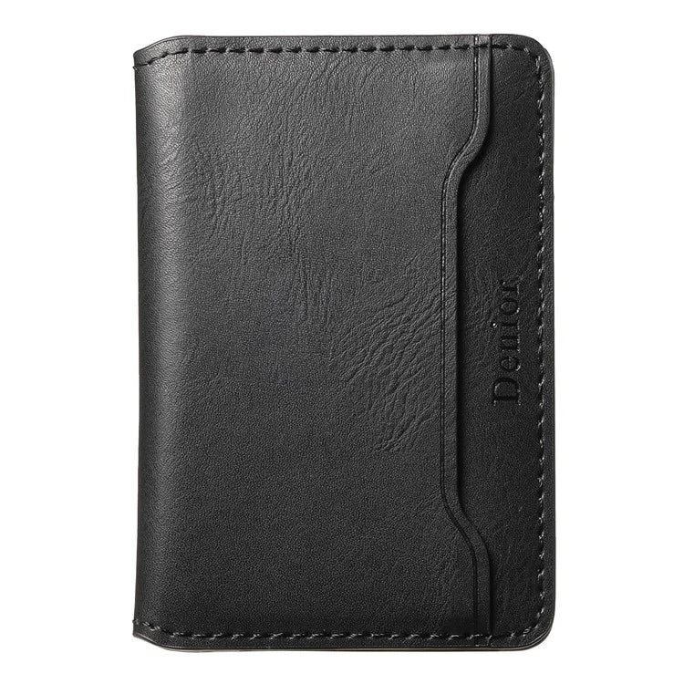 DENIOR Magnetic Card Case Compatible with MagSafe PU Leather Phone Card Holder Kickstand
