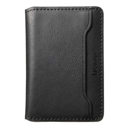 DENIOR Magnetic Card Case Compatible with MagSafe PU Leather Phone Card Holder Kickstand