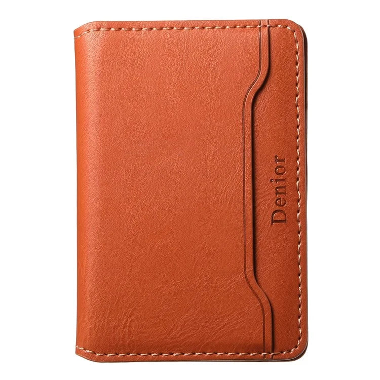DENIOR Magnetic Card Case Compatible with MagSafe PU Leather Phone Card Holder Kickstand